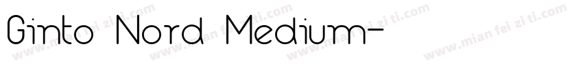 Ginto Nord Medium字体转换